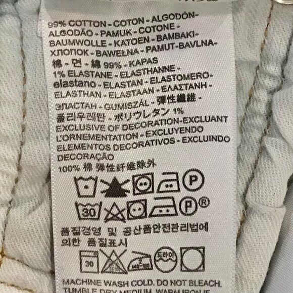 Levi’s 29 (US 8/9) 510 Denim Shorts Women’s Homemade Cutoffs Exposed Pockets - Picture 4 of 8